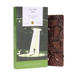 Devine Naturals Delta 8 THC Chocolate Bar – Alien OG