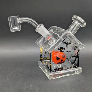 Halloween House Glass Dab Rig 4.5